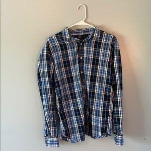 American Rag Plaid Button Up Dress Shirt